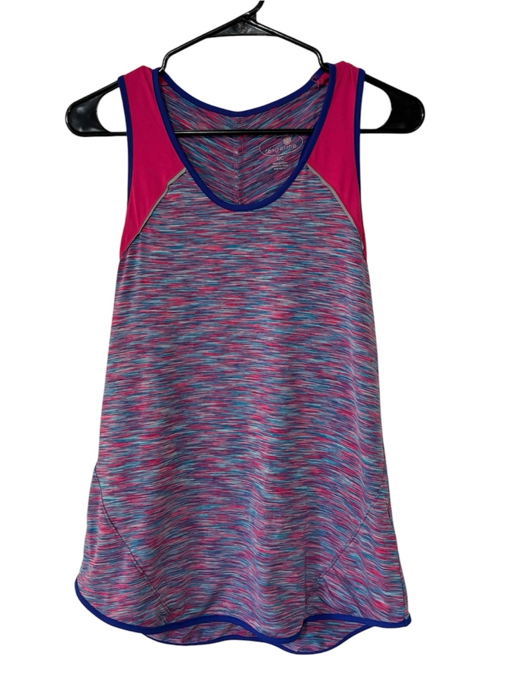 Tangerine Multicolor Athletic Tank Top